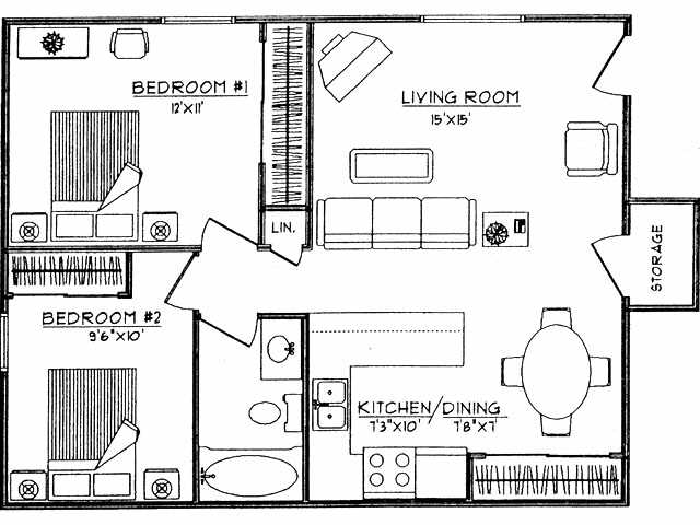 Floorplan - Forest Mall Apartments