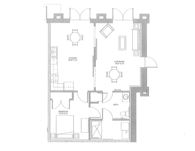 Floorplan - The Lofts at Southside Apartments