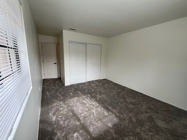 master bedroom with new carpet and closet and blinds and paint - 1225 N Broadway
