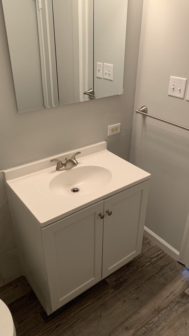 Bathroom vanity & medicine cabinet - 10510 Saint Philip Ln