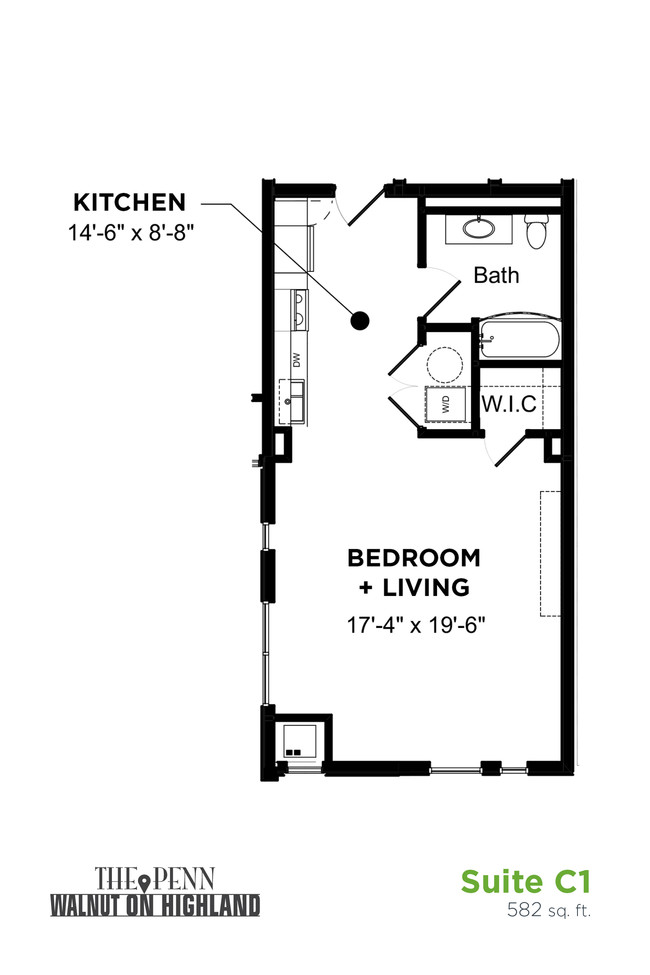 Floorplan - The Penn at Walnut on Highland