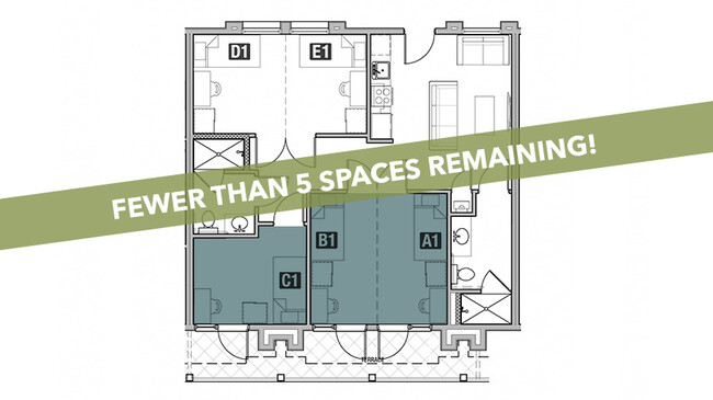 5x2 A Single Balcony - Fewer Than 5 Spaces Remaining! - Student | Icon