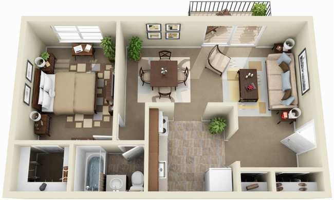 Floorplan - Saratoga Garden Apartments