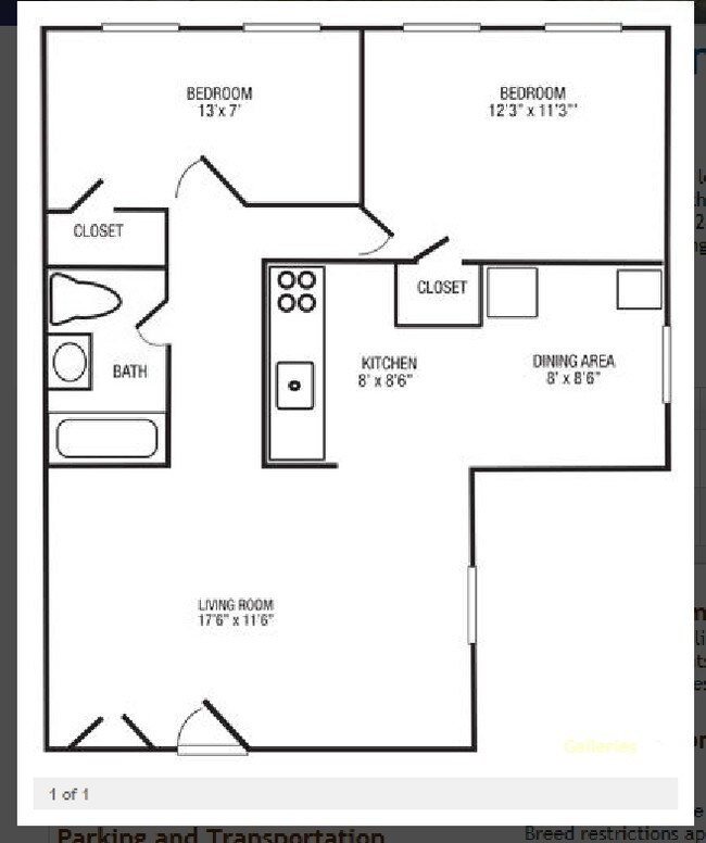 Floorplan - Michner Pointe Apartments