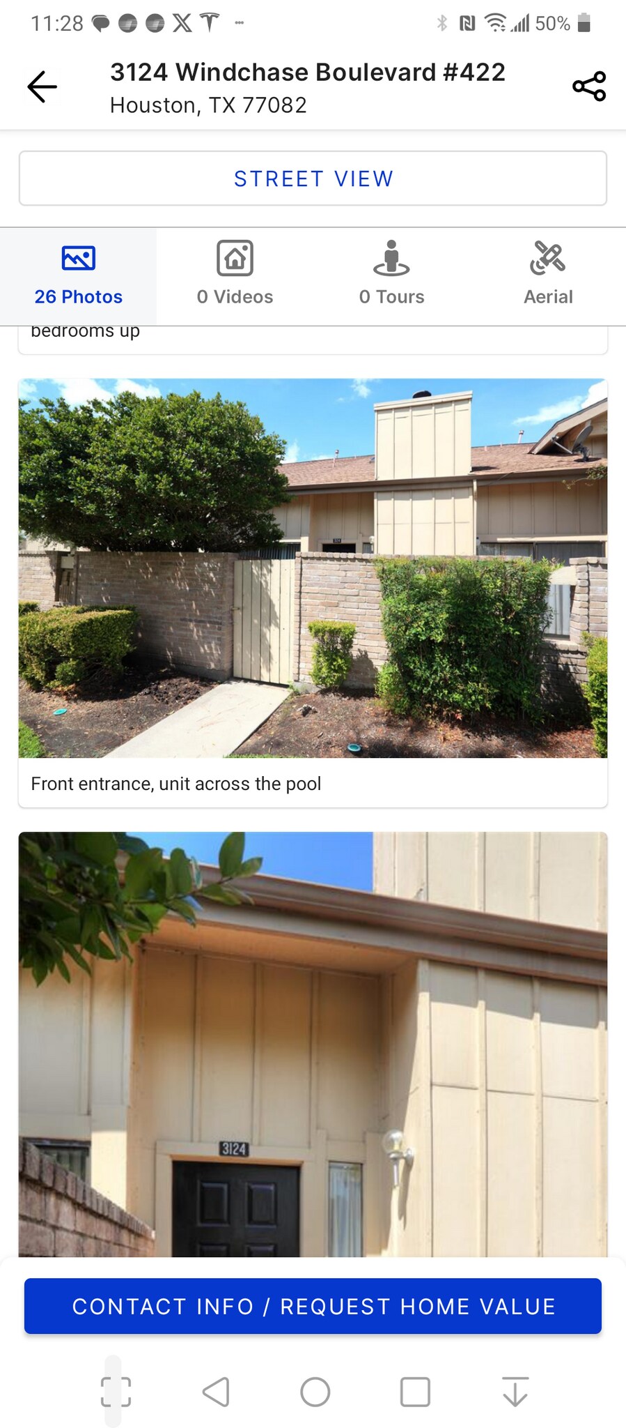 Modern front entrance. - 3124 Windchase Blvd