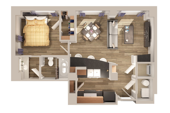 Floorplan - The Carling Apartments