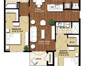 Floorplan - The Artisan on Mac Dill Apartments