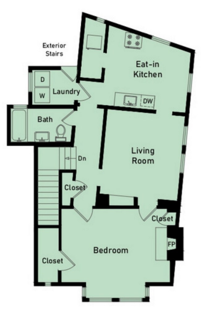 Building Photo - TOP FLOOR 1BR. Remodeled! W/D IN-UNIT! Dishwasher!