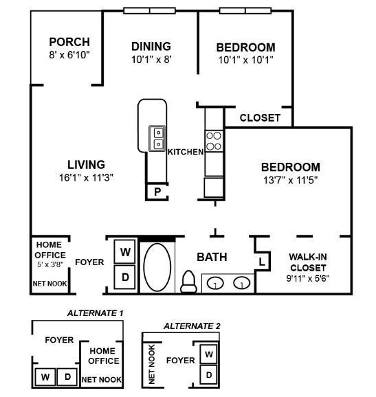 B1R Floor Plan - Parc 85
