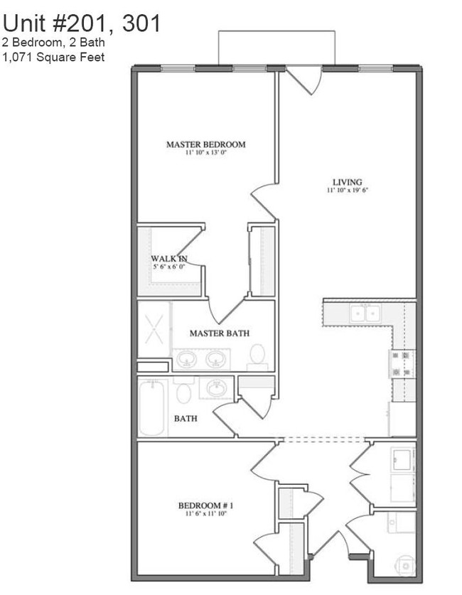 Floorplan - Fifth Avenue Flats