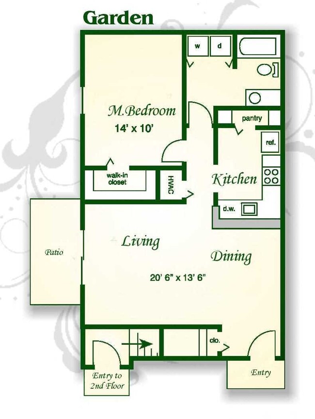 Floorplan - Shadowmoss Pointe Apartments and Townhomes