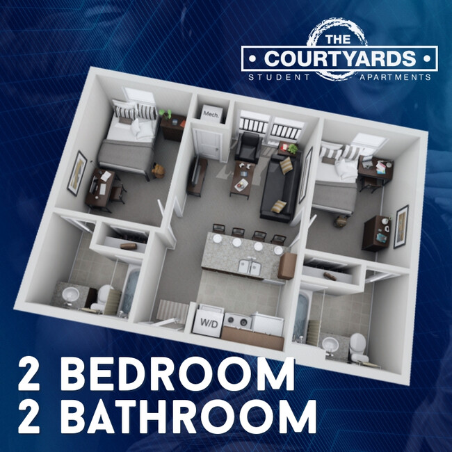 Floorplan - The Courtyards Apartments