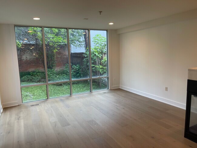 Living Room 2 with view of private backyard - 505 O St NW