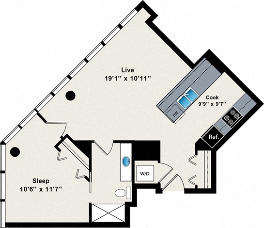 Floorplan - Reside on Green Street