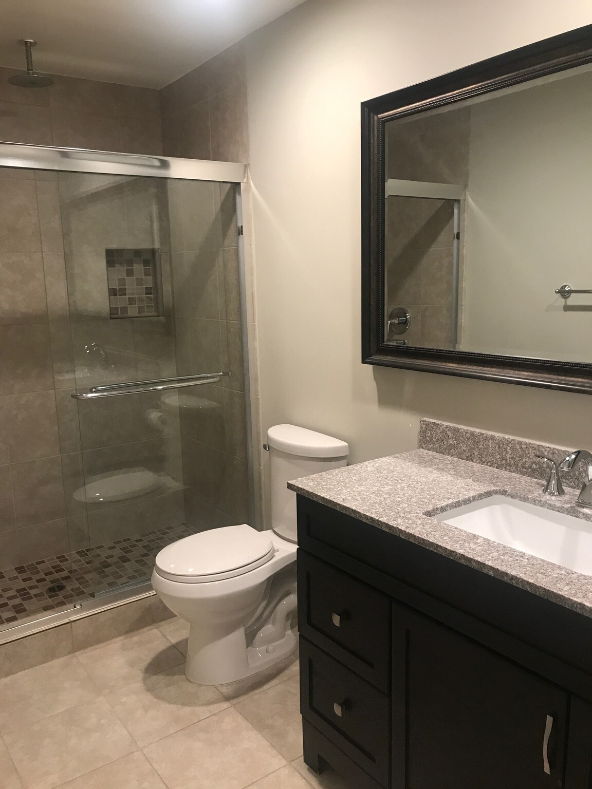 bathroom with rain shower head - 1745 Camino Palmero St