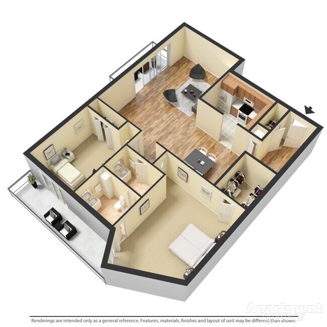 Floorplan - Northgate Addison Apartments