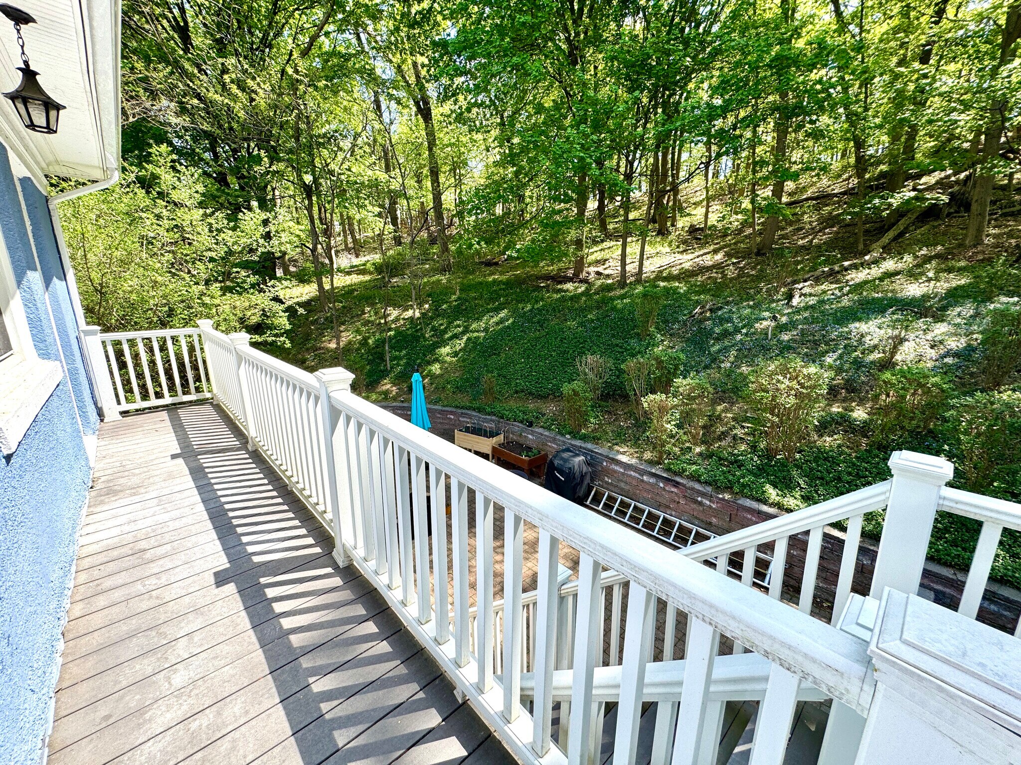 Balcony to back yard off kitchen - 50 Western Ave