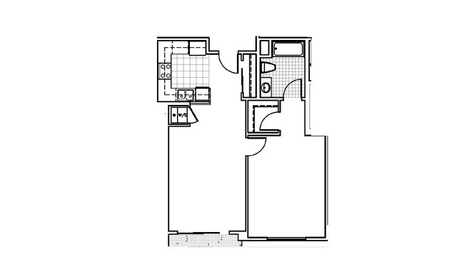 Biella 1x1 floor plan PR SM Biella LLC - PR SM Biella LLC