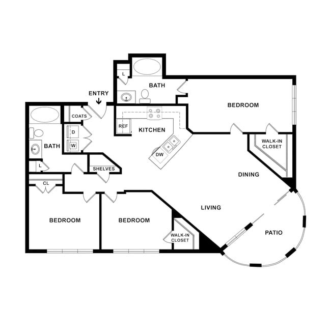 Floorplan - Ashley Square at SouthPark
