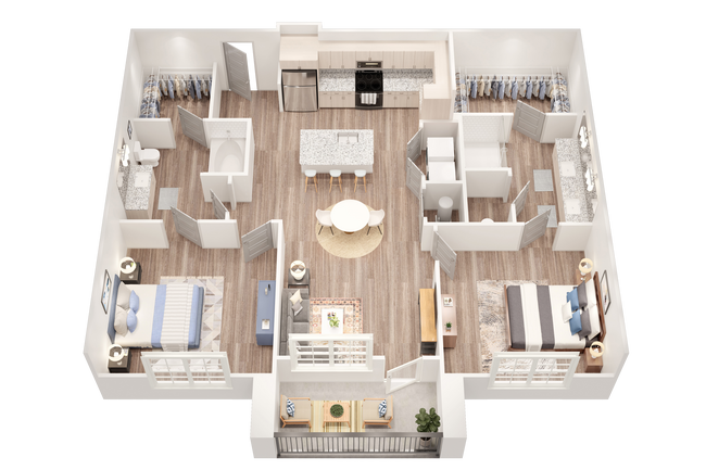 Floorplan - The Samford Glenn Apartments