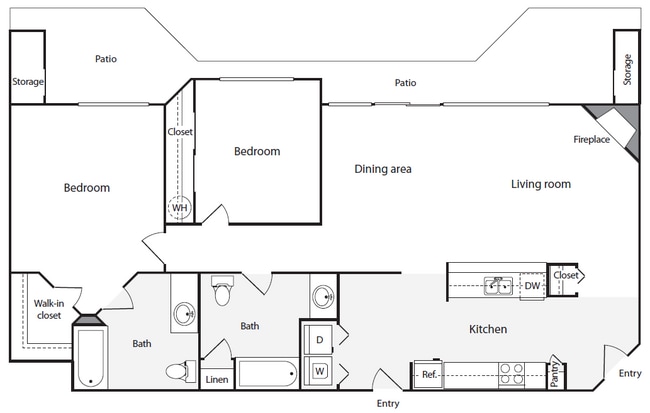 Floorplan - Redmond Park Apts
