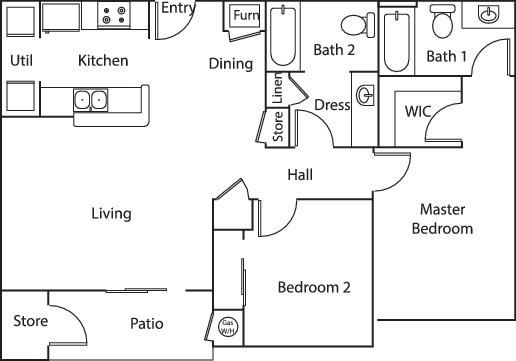 Floorplan - Prairie Ranch Apartment Homes