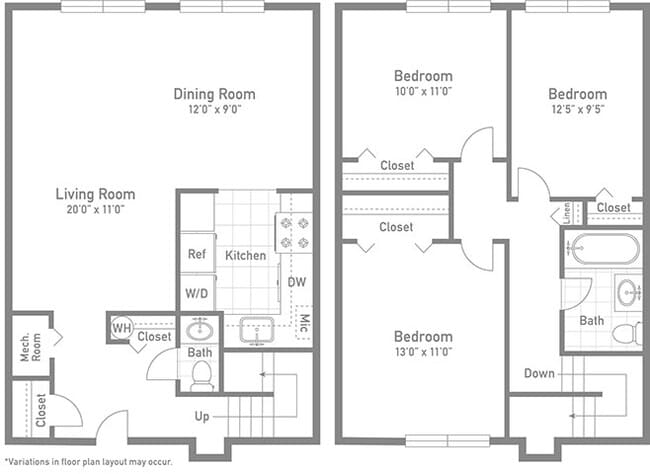 Floorplan - Copperfield Square Apartments