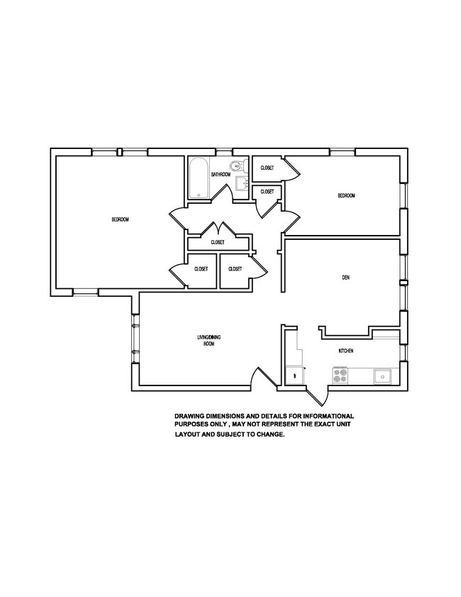 Floorplan - Folcroft Courts Apartments