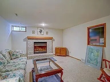 Family Room with fireplace - 1110 N Gammon Rd