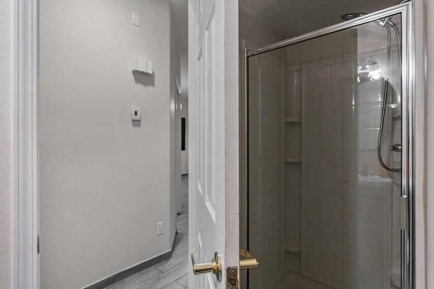 downstairs shower - 7019 Kayser Mill Rd NW