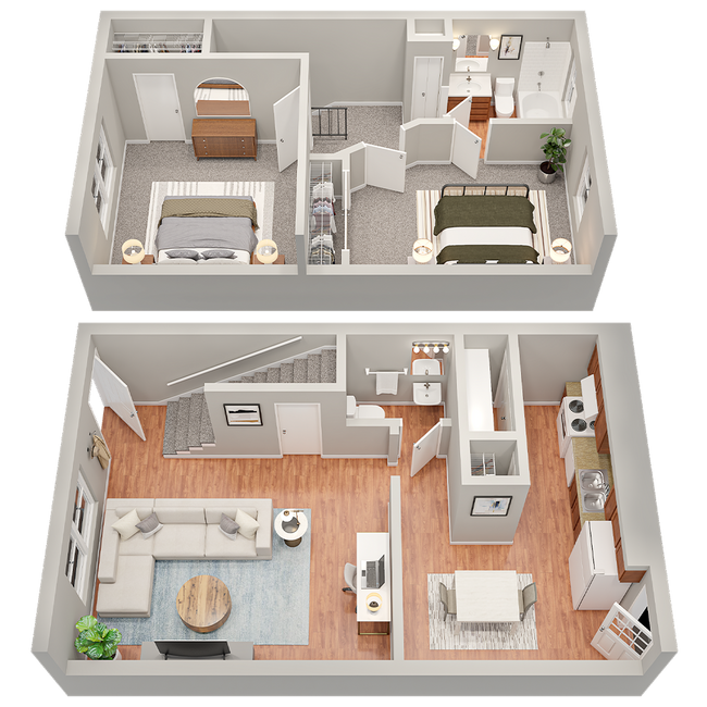 Floorplan - The Lux Townhomes