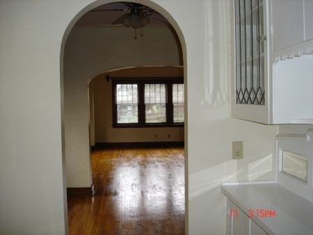 Living room view from pantry - 133 N Terrace St