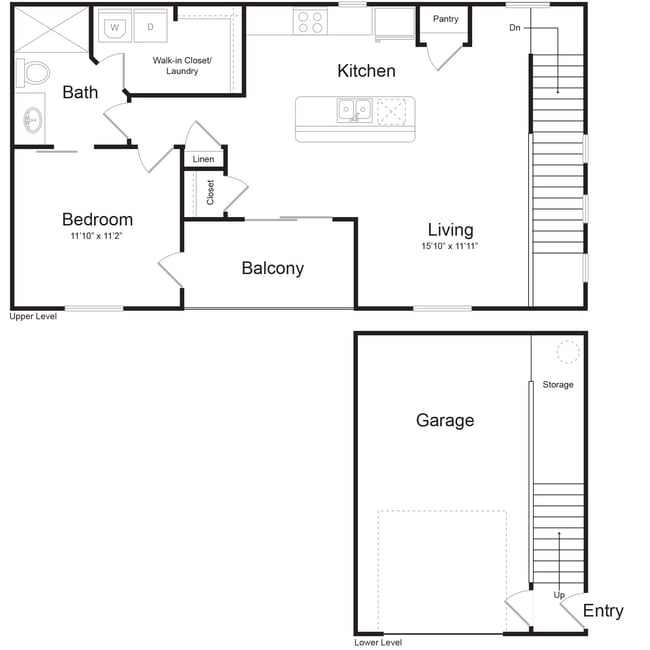 AC floor plan The Riley - The Riley