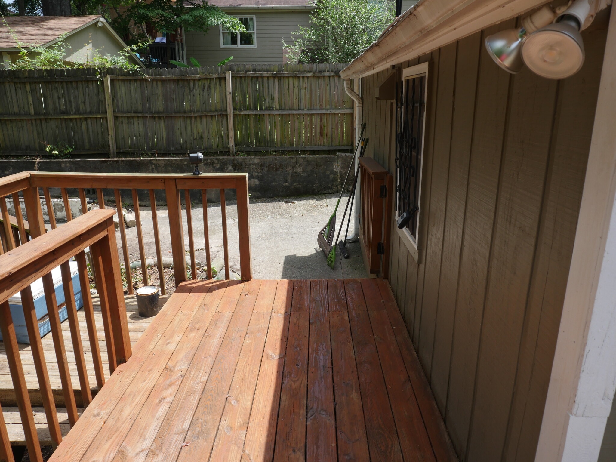 Stained back deck - 1065 Atlantic Dr NW