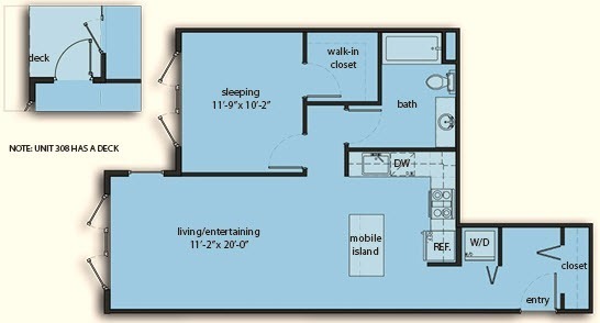 Floorplan - The Noble Apartments