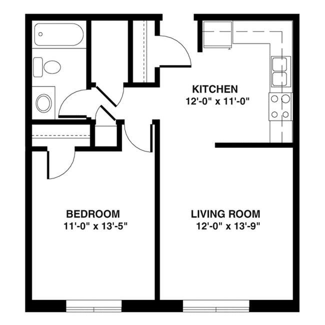 1BR/1BA - Circle Pines Apartments