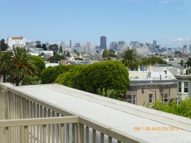 private roof deck view - 1596 Dolores St
