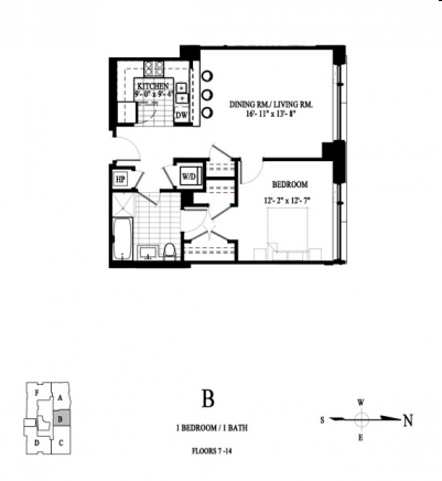 1BR/1BA - The Residences at Quorum Center