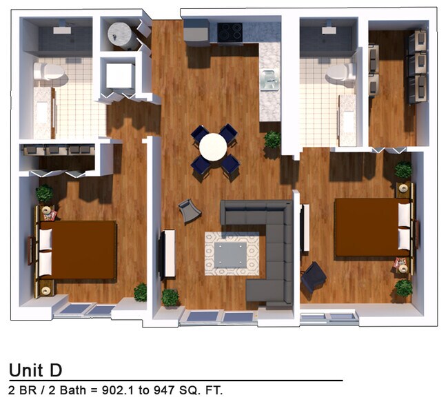 2 bedroom / 2 bathroom - Douglas Enclave
