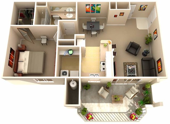 Floorplan - Rolling Oaks Apartment Homes