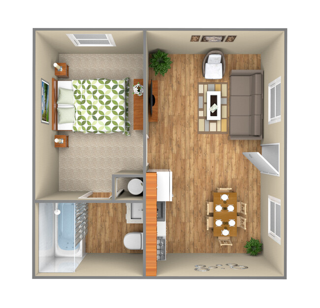 Floorplan - Regency Arms Apartment Homes