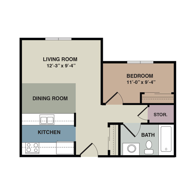 Floorplan - Beadle Plaza Apartments