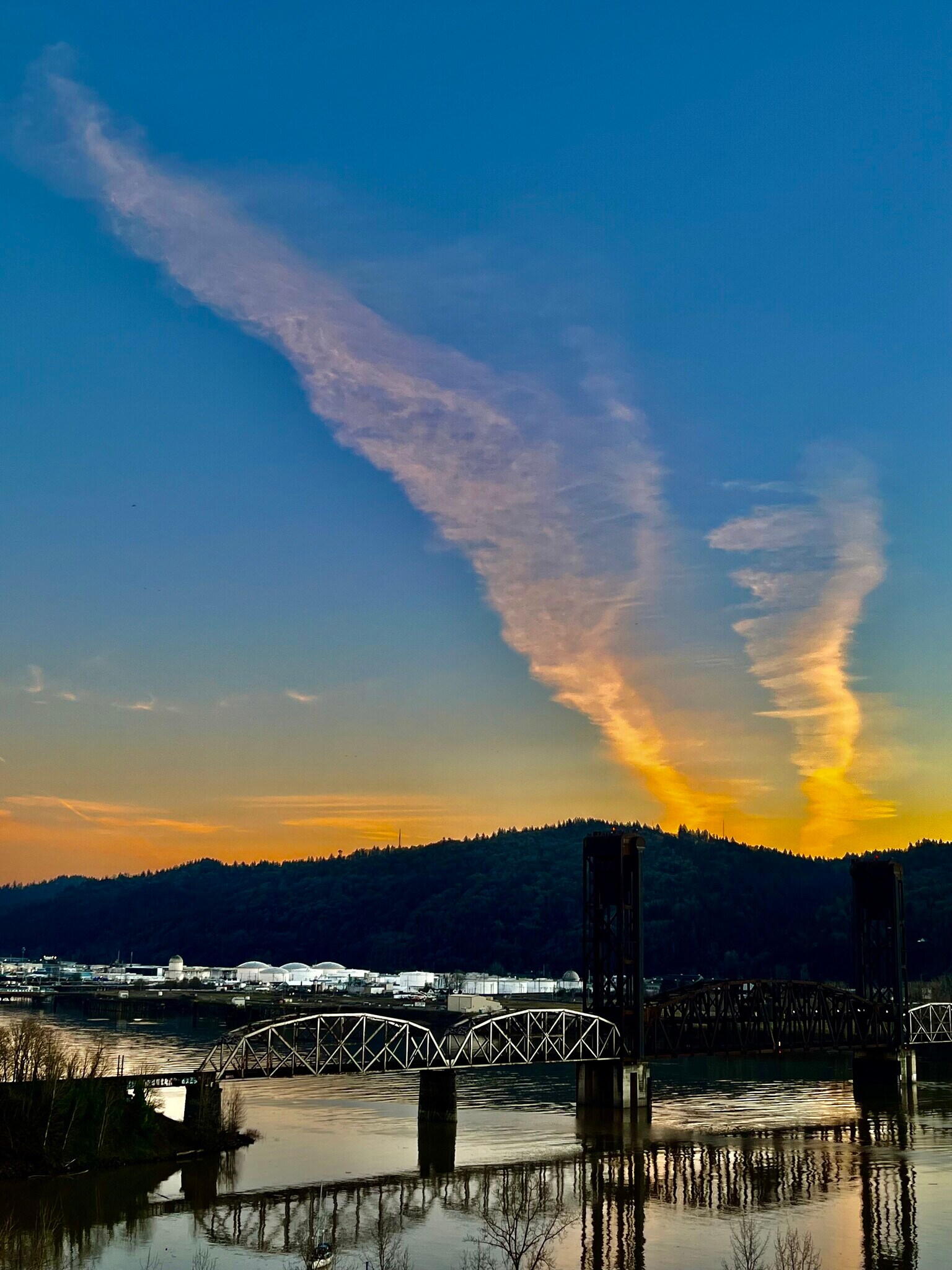 Sunset behind Forest Park to the west. - 7511 N Edgewater Ave