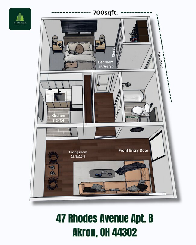 Building Photo - Simple and comfortable 1 Bedroom 1 Bathroom at Rhodes Avenue!