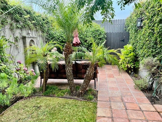 Backyard lounging area - 1039 S Alfred St