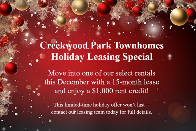 Primary Photo - Holiday Special of $1,000 Rent Credit w/ a 15 Month Lease!
