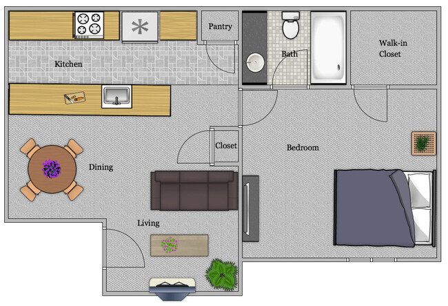 Floorplan - Harwell Apartments