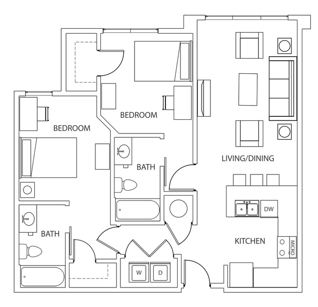 2.2 2D Floorplan Layout - Statehouse Highline