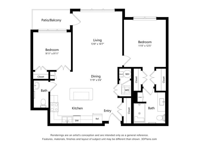 Floorplan - Grayson Ridge 55+ Apartments