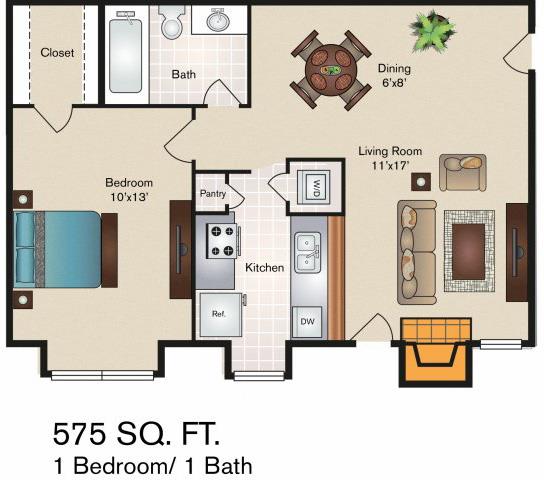 Floorplan - Azure Apartments